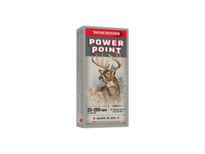 Winchester Power-Point 22-250 Rem 64gr, .22-250 Remington, 20