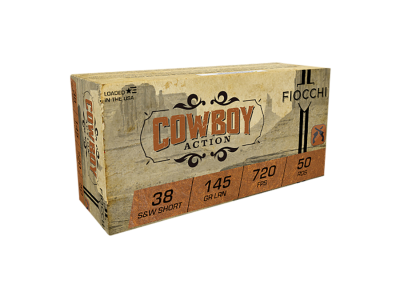 Fiocchi Cowboy Action Centerfire Handgun Rounds, .38 S&W, 50