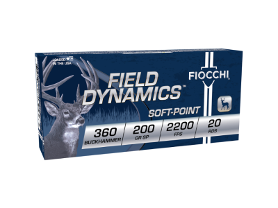Fiocchi Field Dynamics Rifle Rounds, .360 Buckhammer, 20