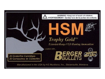 HSM 300 Wthby Mag 210 gr Berger Hunting VLD Match, .300 Weatherby Magnum, 20
