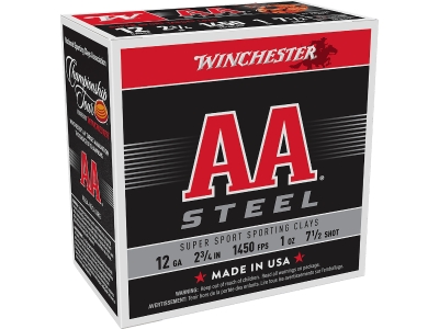 Winchester AA Super Sport Sporting Clay 12Gauge 2.75" 1oz 7.5Shot, 12 Gauge, 25