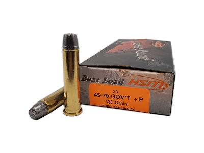 HSM Bear Load 45-70 Gov 430 gr Round Nose Flat Point, .45-70 Government, 20