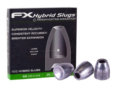 FX Hybrid Slug, .35 Cal, 68 Grains, Hollowpoint, 100ct
