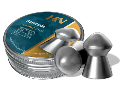 H&N Baracuda .20 Cal, 13.58 Grains, Round Nose, 250ct