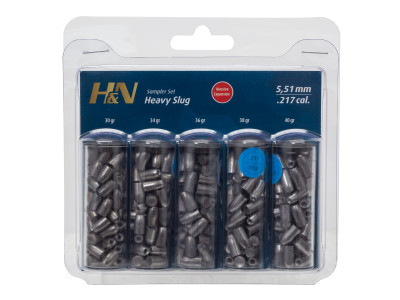H&N Slug HP Heavy Sampler, .217 Cal., 5 Types, 150ct
