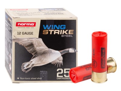 Norma 12GA Wingstrike Steel 1 1/4oz, BB Shot, 25ct