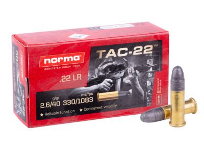 Norma .22 LR TAC-22, 40gr, 50ct