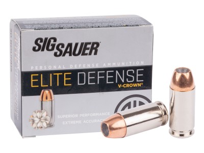 SIG Sauer .40 S&W Elite V-Crown JHP, 180gr, 20ct