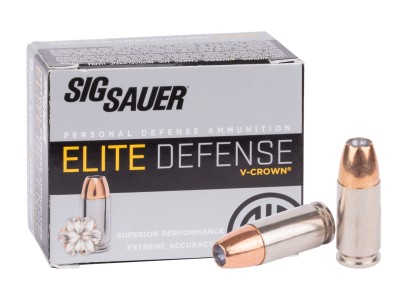 SIG Sauer 9mm Luger Elite V-Crown JHP, 115gr, 20ct
