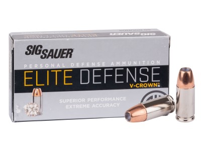 SIG Sauer 9mm Luger Elite V-Crown JHP, 124gr, 50ct