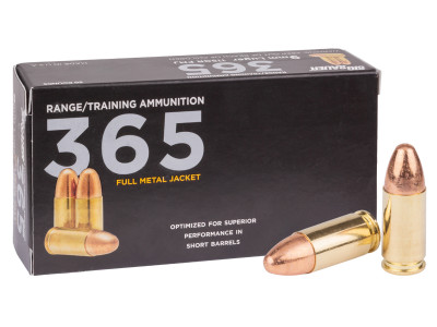 SIG Sauer 9mm Luger Elite Ball 365 FMJ, 115gr, 50ct