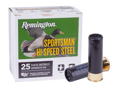 Remington 12GA Sportsman Hi-Speed Steel 3", 1 1/8oz, 4 Shot, 25ct