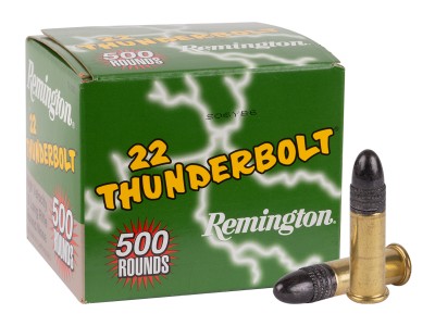Remington .22 LR Thunderbolt LRN, 40gr, 500ct