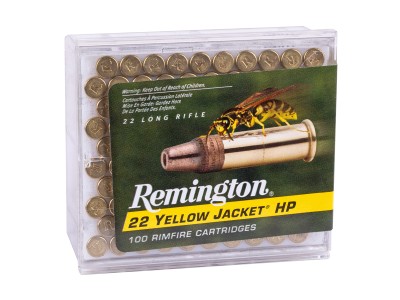 Remington .22 LR 22 Yellow Jacket Hollow Point, 33gr, 100ct