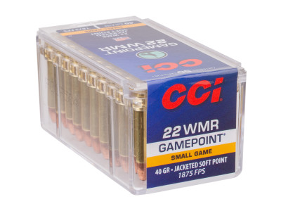 CCI .22 WMR Gamepoint JSP, 40gr, 50ct