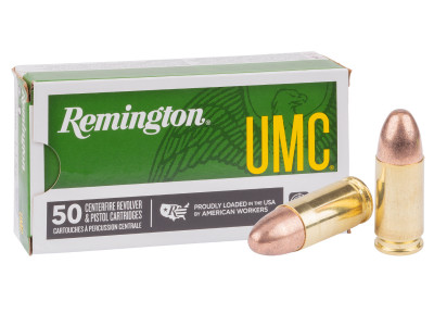 Remington 9mm Luger UMC Handgun FMJ, 115gr, 50ct