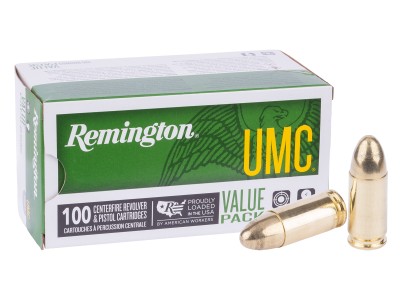 Remington 9mm Luger UMC Handgun FMJ, 115gr, 100ct