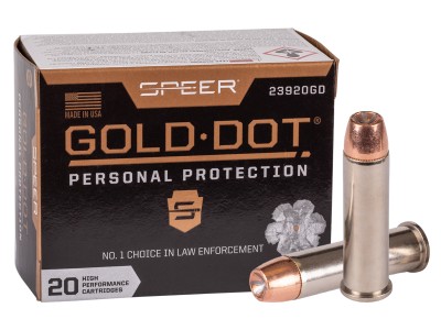 Speer .357 Magnum Gold Dot Handgun Personal Protection, 125gr, 20ct
