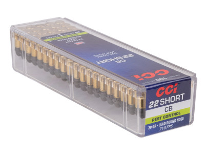 CCI 22 Short CB Subsonic Lead Round Nose, 29gr, 100ct