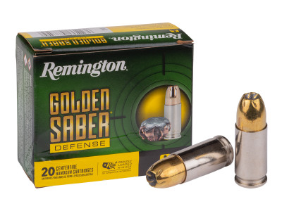 Remington 9mm Luger Golden Saber Defense BJHP, 124gr, 20ct
