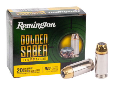 Remington .40 S&W Golden Saber Defense BJHP, 165gr, 20ct