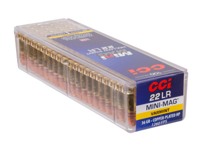 CCI .22 LR Mini-Mag Copper Plated HP, 36gr, 100ct