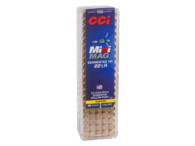 CCI .22 LR Mini-Mag Segmented HP, 40gr, 100ct