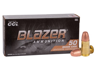 Blazer 9mm Luger Blazer Brass FMJ, 147gr, 50ct