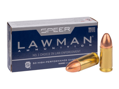 Speer 9mm Luger Lawman Handgun TMJ, 115gr, 50ct