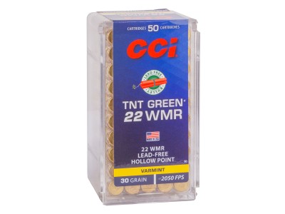 CCI .22 WMR TNT Green Hollow Point, 30gr, 50ct