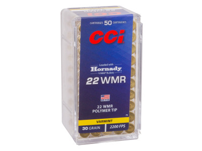 CCI .22 WMR Hornady V-Max, 30gr, 50ct