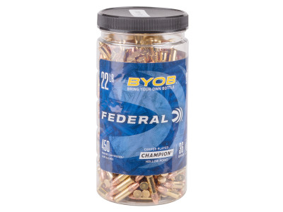 Federal .22 LR BYOB Copper Plated HP, 36gr, 450ct