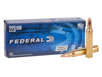 Federal .223 Remington Varmint & Predator JHP, 50gr, 20ct