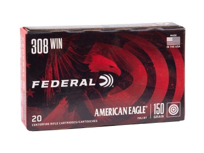 Federal .308 Winchester American Eagle Rifle FMJ, 150gr, 20ct