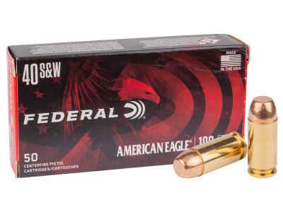 Federal .40 S&W American Eagle Handgun FMJ, 180gr, 50ct