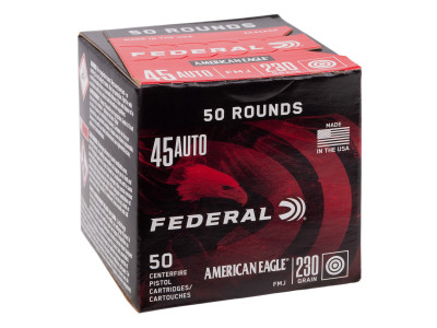 Federal .45 Auto American Eagle FMJ Value Pack, 230gr, 50ct