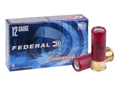 Federal 12GA Power-Shok Sabot Slug, 1oz, 5ct