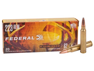 Federal .223 Remington Fusion Soft Point, 62gr, 20ct