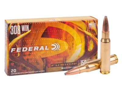 Federal .308 Winchester Fusion Rifle Soft Point, 150gr, 20ct