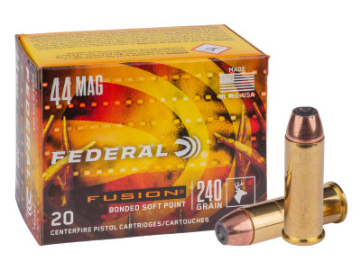 Federal .44 Remington Magnum Fusion Bonded SP, 240gr, 20ct