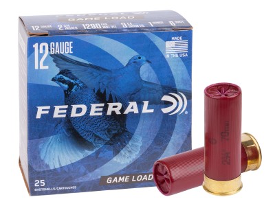 Federal 12GA Game Load Upland 1oz, 6 Shot, 25ct