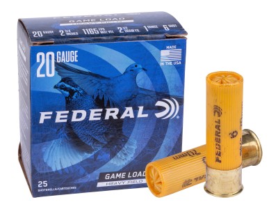 Federal 20GA Game Load Upland Heavy Field 1oz, 6 Shot, 25ct