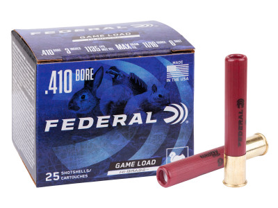 Federal .410 Bore Game Load Upland Hi-Brass 11/16oz, 6 Shot, 25ct
