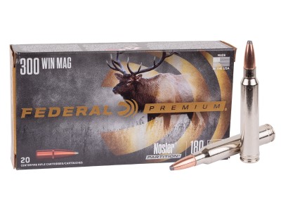 Federal Premium .300 Winchester Magnum Nosler Partition, 180gr, 20ct