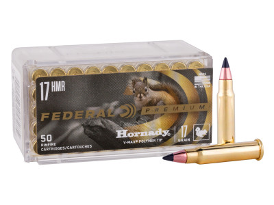 Federal Premium .17 HMR Varmint & Predator Hornady V-Max, 17gr, 50ct
