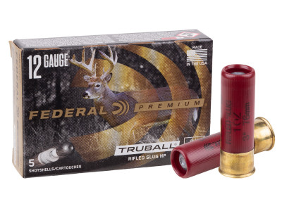 Federal Premium 12GA TruBall Hollow Point Slug, 1oz, 5ct