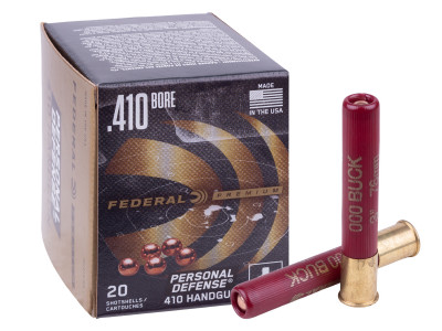 Federal Premium .410 Bore 000 Buck Shot Personal Defense, 3", 20ct