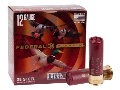 Federal Premium 12GA Ultra Steel Double Stack 1 1/4oz, 3 & 5 Shot, 25ct