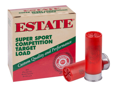 Estate 12GA Super Sport Competition 1 1/8oz, 8 Shot, 3DE, 25ct