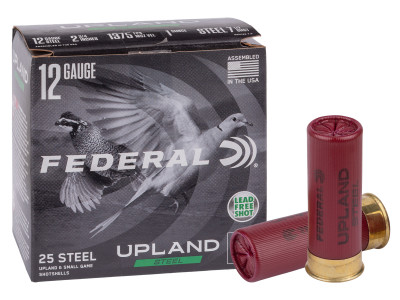Federal 12GA Upland Steel 1oz, 6 Shot, 25ct